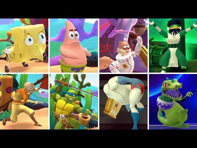 Nickelodeon All-Star Brawl - All Taunts (All Characters)