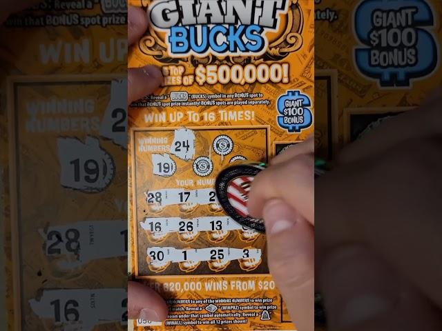 BONUS WINNER! GIANT BUCKS! PA LOTTERY $5 SCRATCH OFF TICKET #lottery #scratch #palottery #winner