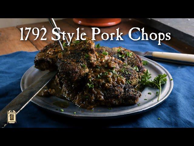 Pan-Fried Pork Chops in Gravy - Classic Steak House Food In Early America