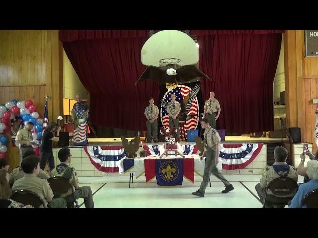 Eagle Scout at a Court of Honor Ceremony  2018