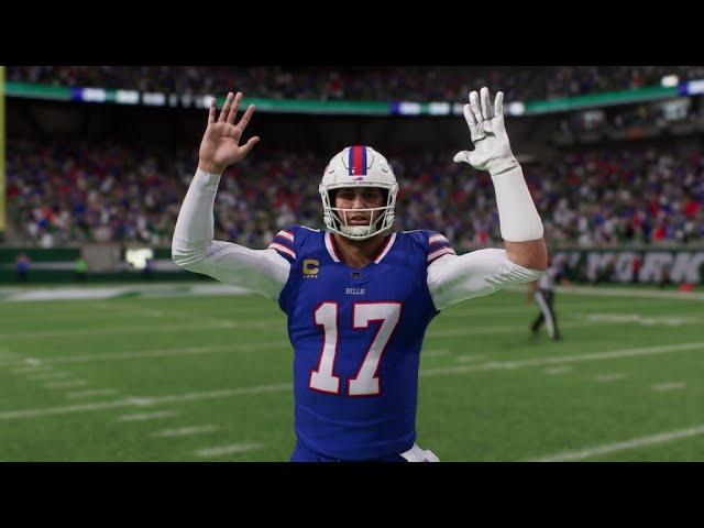 Buffalo Bills vs New York Jets - NFL Monday Night Week 6 2024 Full Game Highlights - (Madden 25 Sim)