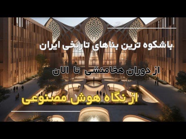 باشکوه ترین بناهای تاریخی ایران از هخامنشیان تا امروز از نگاه هوش مصنوعی