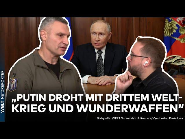 UKRAINE-KRIEG: Klitschko warnt! Putin versucht mit seiner "Wunderwaffe" den Westen einzuschüchtern