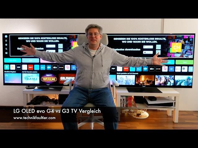 LG OLED evo G4 vs G3 OLED evo TV Vergleich - 65 Zoll Fernseher