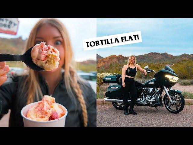 The BEST Motorcycle Ride Near Phoenix?!  Bush Highway, Apache Trail, and Tortilla Flat on a Harley