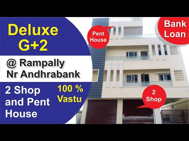 G+2 With Pent House 2 Shop House  For Sale @ Rampally Nr Andhrabank Call : 9394837211 More Details 