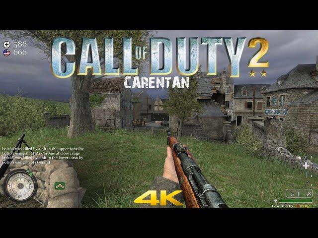 Call of Duty 2 Multiplayer 2020 Carentan 4K