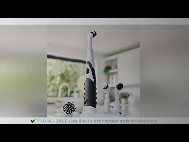 Cleaning brush Sonic Scrubber, Cleaning Tool With 4 Brushes Multifunctional Electric Cleaning Brush