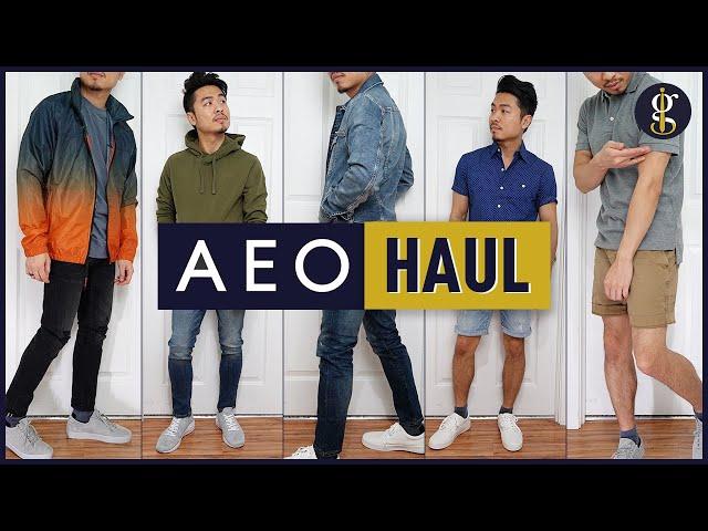 AMERICAN EAGLE Men's Try-On Haul & Review | Spring/Summer Style (5 Casual Outfits)