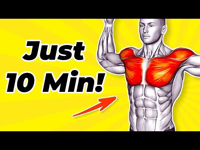  Demolish Man boobs  10 Minute Fat Melting Chest Workout!