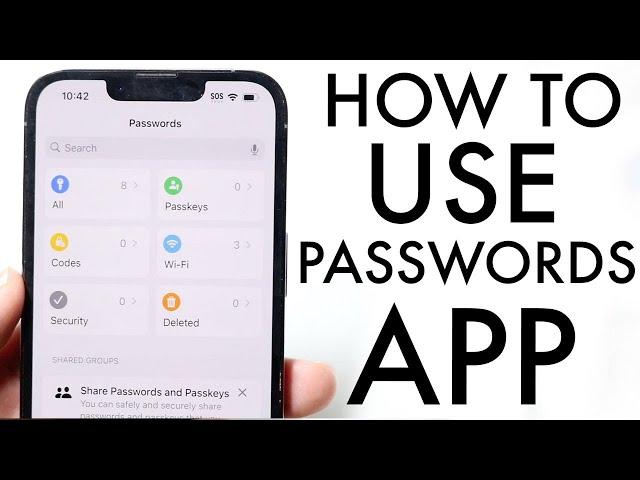 How To Use Passwords App On iPhone/iPad/Mac!