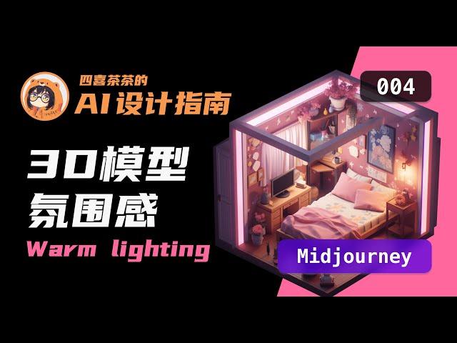 【AI 设计指南 | 004】|「Midjourney」 3D 微缩模型 | Dioram 3D Isometric | UI 设计师的 AI 设计教程 |光照效果