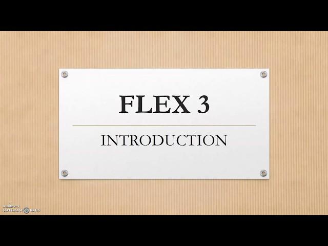 Introduction to Flex 3 Komvux Malmö Södervärn