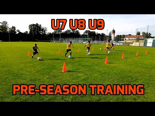 Full Pre-Season Football Training ️ U7 - U8 - U9  Предсезонная Подготовка