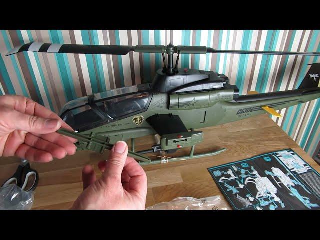 HASLAB DRAGONFLY ASSAULT HELICOPTER GIJOE CLASSIFIED UNBOXING  PART 1