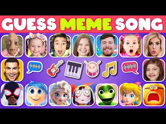 Guess The Meme & Movie SONGS ? Despicable me 4 quiz , King Ferran, Salish Matter, Inside Out Quiz