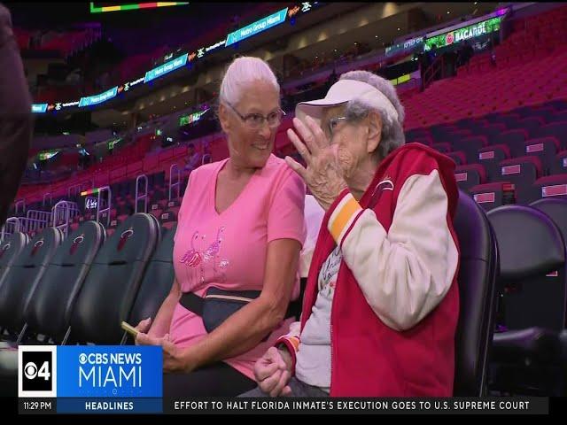 99-year-old Miami Heat fan attends first game