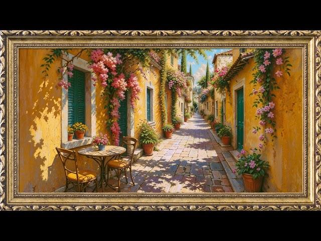 Serene Alleyway Painting | TV Art Screensaver | 8 Hours Framed Painting | TV Wallpaper | 4K