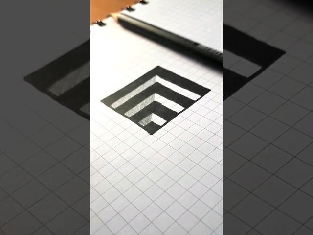 Drawing 3D Optical Illusion Hole  #3dart #draw #opticalillusion #satisfyingart #arttutorial #art