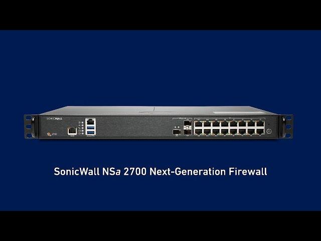 The SonicWall NSa 2700 delivers high port density and the lowest cost of ownership in its class