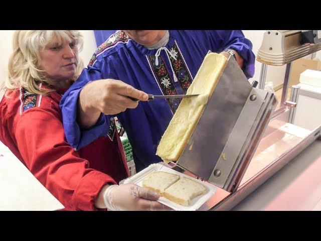 Clever Sliding Machine for Yummy Swiss Raclette - Hot Melted Cheese