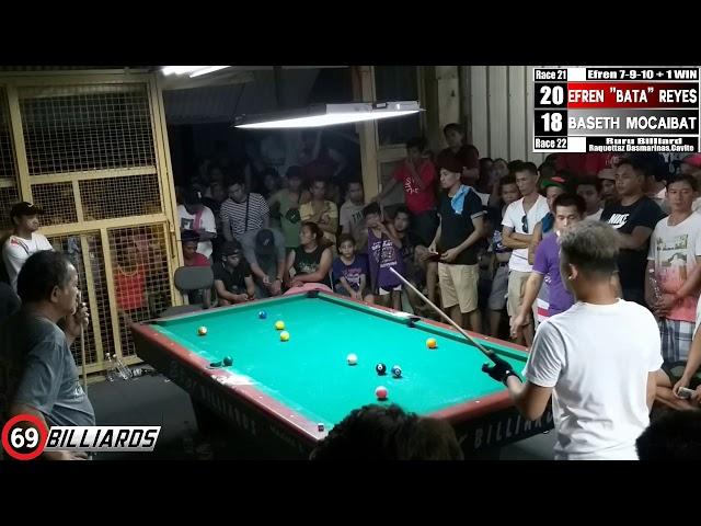 (6) Baseth "Kingpin" Mocaibat Vs Efren "Bata" Reyes (Dasmarinas Cavite)