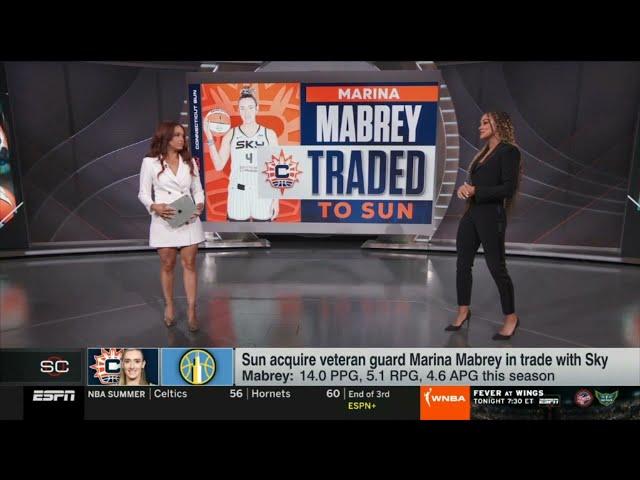 ESPN BREAKING: Sky trade Marina Mabrey to Sun in rare consequential midseason WNBA deal