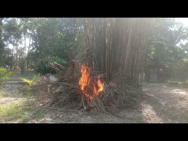 Aktiviti bakar sampah ketika cuti raya