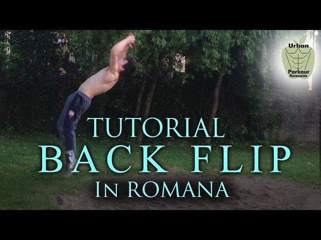 Tutorial Back Flip in Romana (explicit) | Urban Parkour Romania