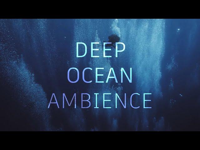 Deep ocean waters ambience | Deep diving sounds | Air bubbles sounds | ASMR Sleep Relax | 12 hours