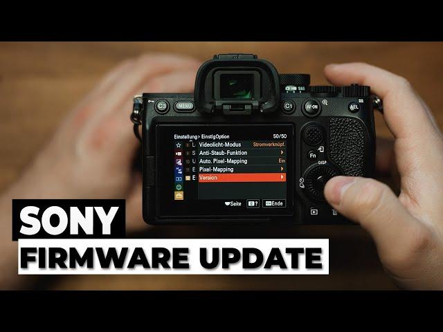 Sony Firmware Update 2024 I TUTORIAL (Deutsch)