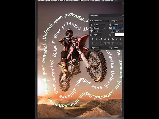 Text Path Photoshop #photoshop #text #path #shorts #photoshoptutorial #youtubeshorts