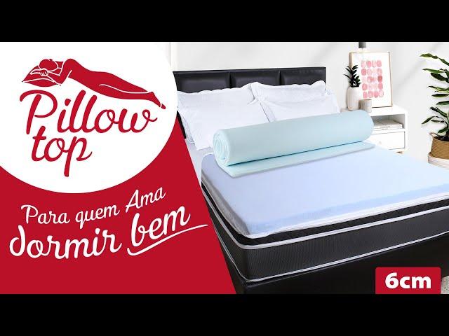 Pillow Top Queen De Espuma Viscoelástico GelSense Nasa 6cm - Sua Cama Mais Confortável - BF Colchões