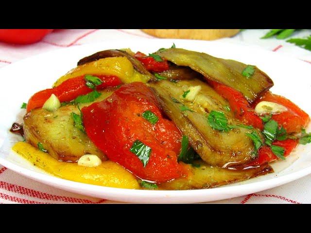Словами не передать – насколько это вкусно! Рецепт как приготовить маринованные баклажаны с перцем