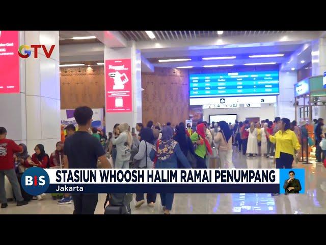 Stasiun Whoosh Halim Ramai Calon Penumpang - BIS 06/07