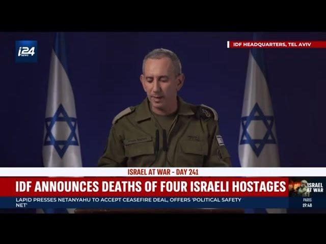 LATEST UPDATES ON ISRAEL AT WAR | DAY 241