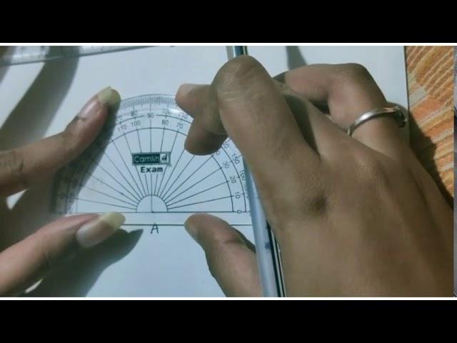 To draw a right angle ( 90°) using protractor