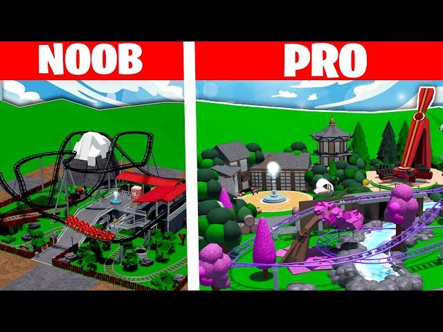 Theme Park Tycoon 2 Noob VS Pro Build Battle!