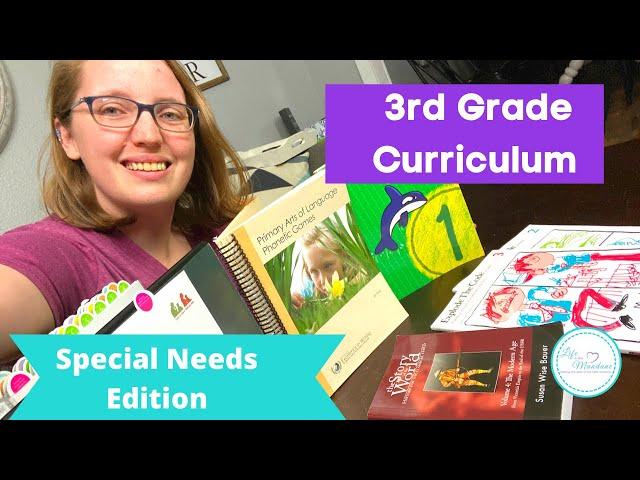 3rd Grade Homeschool Curriculum Picks  2021-2022 || Special Needs || 22Q || JIA|| Hearing Loss