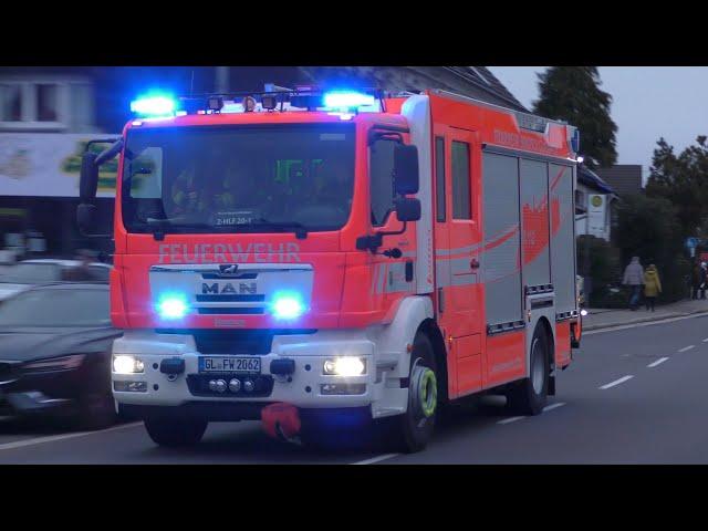 [Neues HLF] Löschzug Süd + NEF Feuerwehr Bergisch Gladbach | Einsatzfahrten