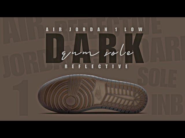 DARK GUM SOLE REFLECTIVE 2025 Air Jordan 1 Low DETAILED LOOK + RELEASE INFO