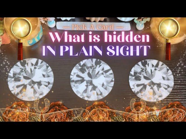 HIDDEN IN PLAIN SIGHT *Energy Blockages* | Pick A Card | Tarot Reading #timeless