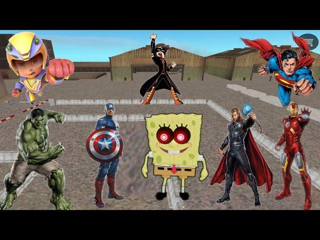 vice town Square Pants military base rope Hero Iron Man vice town