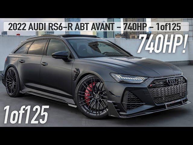 1of125! 2022 AUDI RS6-R ABT AVANT 740HP/920NM - MURDERED OUT DAYTONA MATTE BEAST - In Detail 4K