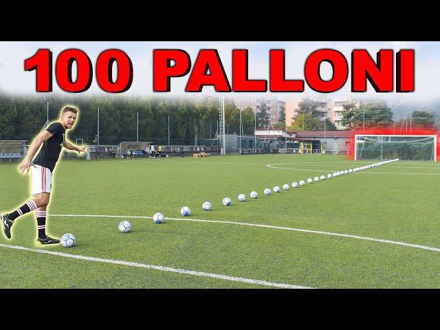 100 PALLONI CHALLENGE ASSURDA!! w/Footwork Italia
