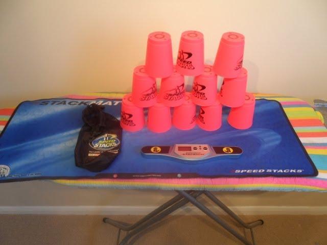 My Official WSSA Speed Stacking Blue Cups, Mat, Bag and Timer.