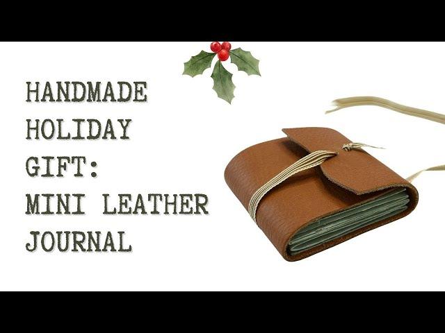 DIY Bookbinding Tutorial: Handmade Accordion Journal with Upcycled Leather