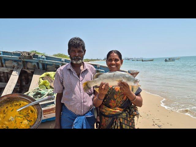 நீண்ட நாளைக்கு பிறகு சுவையான கொடுவா மீன் குழம்பு