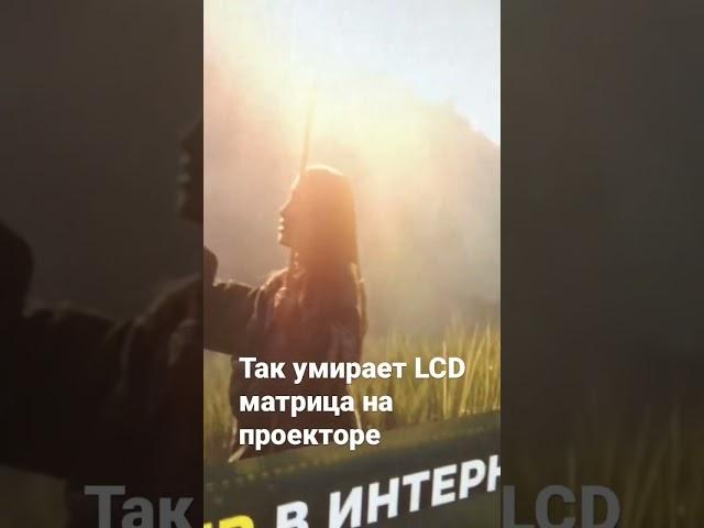 Как начинает умирать матрица на 1LCD проекторе