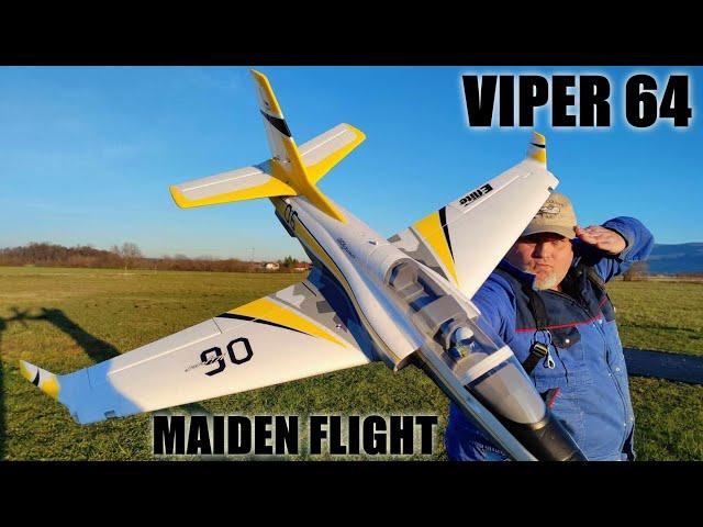 EFlite Viper 64mm EDF RC Jet BNF Basic with AS3X+ and SAFE Select MAIDEN FLIGHT